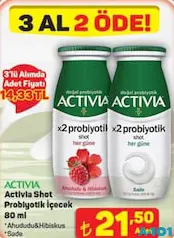ACTİVİA SHOT PROBİYOTİK İÇECEK 80 ML ACTİVİA SHOT PROBİYOTİK İÇECEK 80 ML